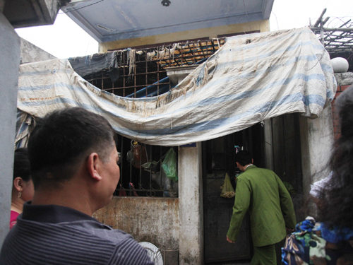 Căn nhà mà Nguyễn Thành Trung trong tình trạng ngáo đá xông vào, khóa trái cửa cố thủ gần 2 ngày