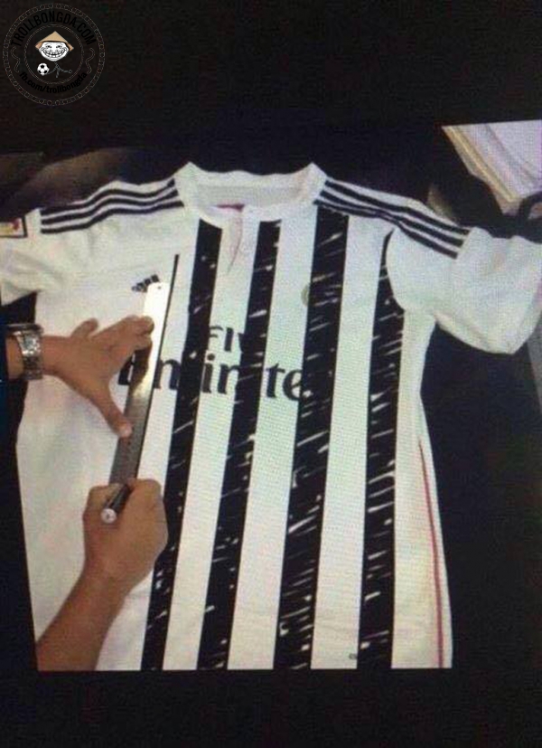 Fan Real đổi màu áo sang thành Juventus