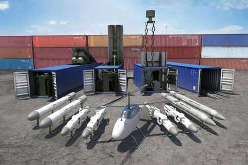 Theo giới thiệu từ nhà sản xuất, một hệ thống tên lửa Club-K bao gồm: Một container 40 feet chứa tên lửa 3M-54KE, một container 40 feet chứa tên lửa 3M-54KE1, một container 40 feet chừa tên lửa chống hạm Kh-35 Uran-E, một container 20 feet chứa radar cảnh giới và điều khiển hỏa lực cùng một container 40 feet chứa trực thăng không người lái cho nhiệm vụ cảnh giới và dẫn đường.