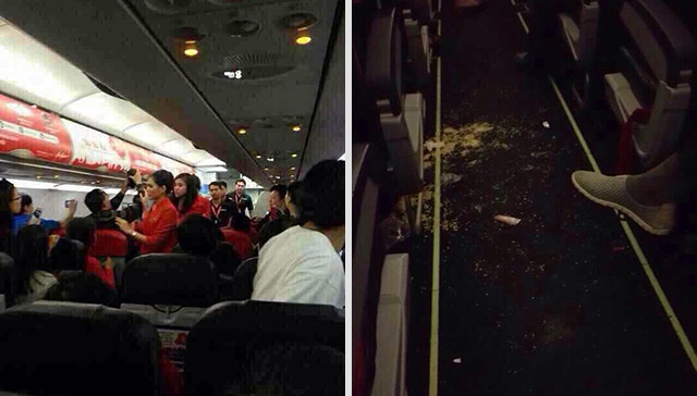 
Một cặp vợ chồng dọa đánh bom rồi đổ tô mỳ tôm còn đang bốc khói vào người tiếp viên hàng không của hãng Air Asian.
