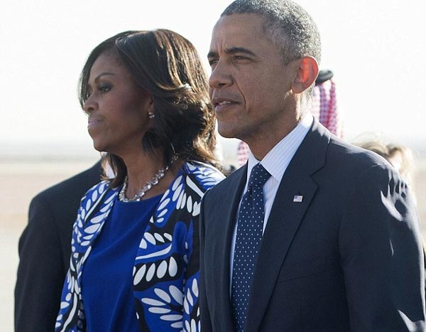 Michelle Obama, Ảrập Xêút, không vui, công du