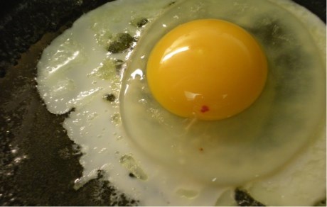 
Vết máu đỏ: Khi bạn quan sát thấy một vết máu đỏ trong một quả trứng, đó là do các mạch máu nhỏ trong lòng đỏ bị vỡ. Và những quả trứng này không an toàn để sử dụng.
