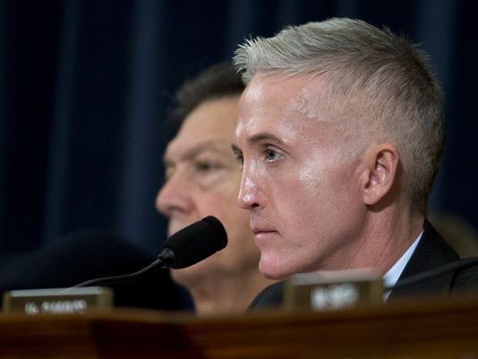 
Chủ tịch Ủy ban Điều trần Benghazi Trey Gowdy, đối thủ chính của bà Clinton trong phiên chất vấn. Ảnh: AP
