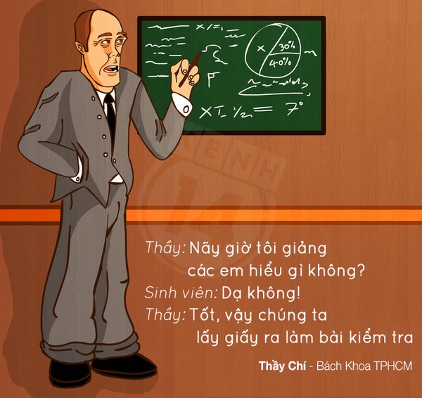 thầy cô, câu nói, học trò, bá đạo, hài hước