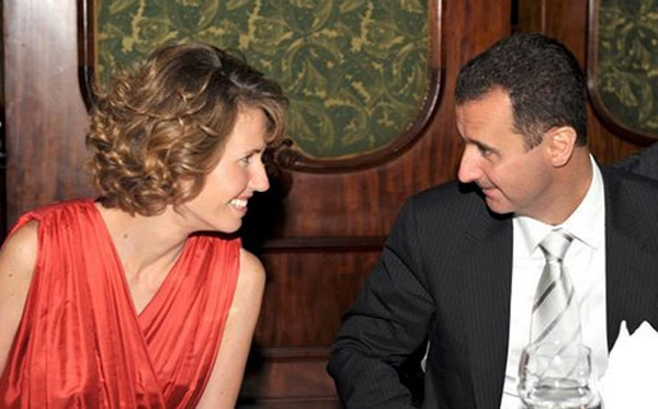 Vợ chồng Tổng thống Bashar al-Assad. (Ảnh: Asma Al-Assad/Facebook)