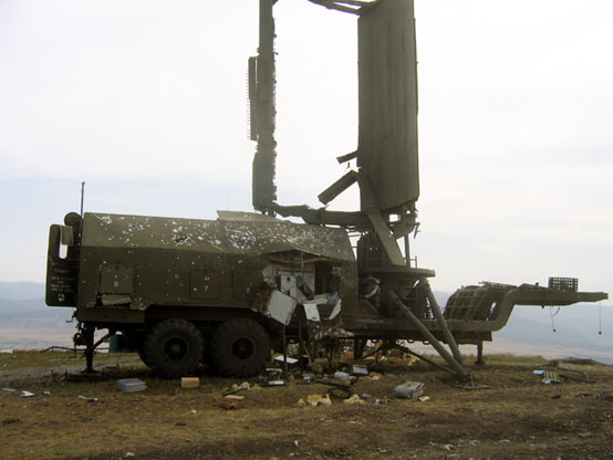 
Đài radar 36D6 của Gruzia bị tiêu diệt được cho là chiến công của Su-34.
