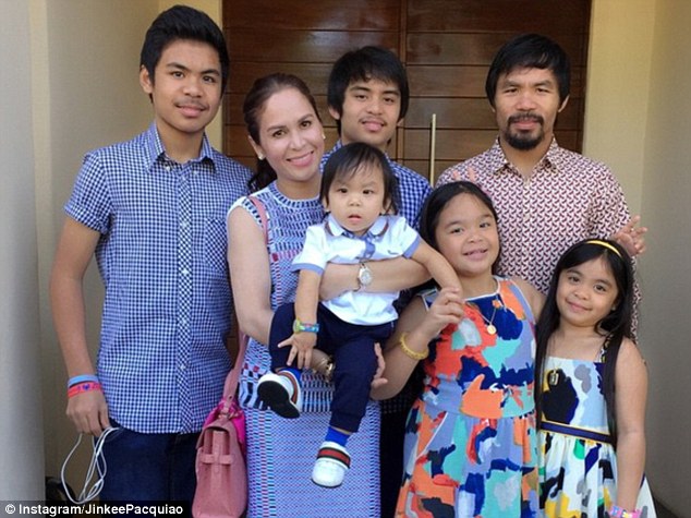 Gia đình 1 vợ, 5 con của Manny Pacquiao