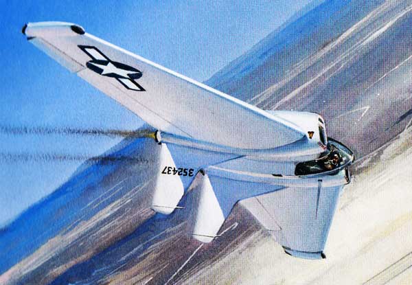 Phi công điều khiển XP-79 qua một thanh tay lái và bánh lái gắn ở dưới, lối dẫn khí đặt ở đầu cánh.