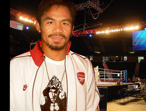 Pacquiao và chiếc áo Arsenal