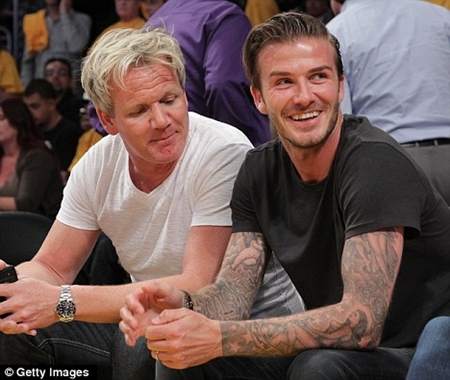 Gordon Ramsey là bạn thân nhất của gia đình Beckham.