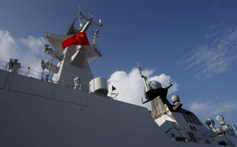 Tàu hộ vệ Type 054A Trung Quốc tới Singapore tham gia triển lãm IMDEX