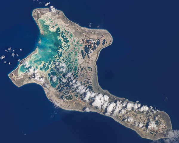 
Hình ảnh đảo Kiritimati chụp ở trên cao.
