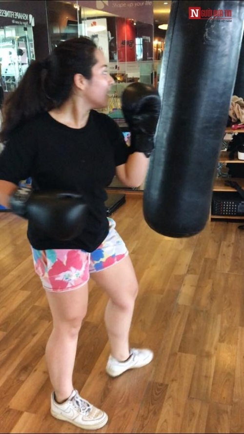 kiêm tập boxing.