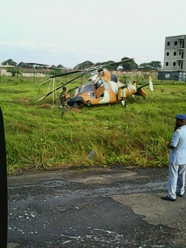 Trực thăng Z-9 của Không quân Cameroon bị rơi vừa qua.