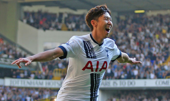 Son Heung-min trong màu áo Tottenham.