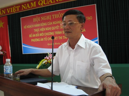 Ông Đoàn Đức Liêm - Giám đốc sở GDĐT tỉnh Quảng Bình