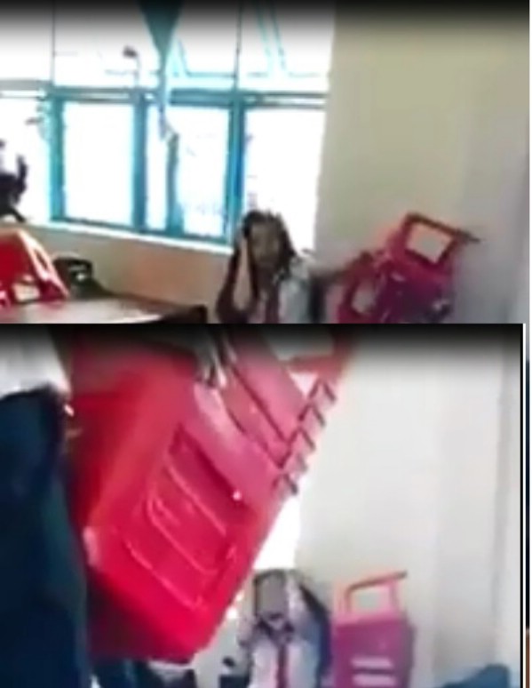 Học sinh nữ bị ném ghế, đánh đập bởi chính bạn trong lớp.