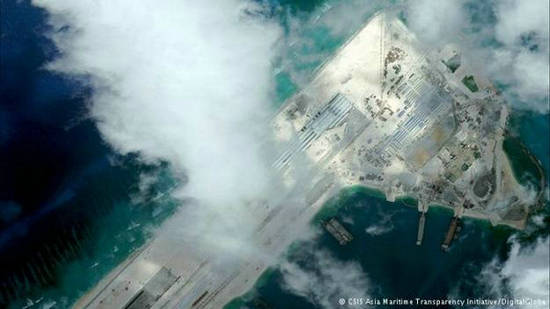 
Ảnh vệ tinh chụp các công trình xây dựng trái phép của Trung Quốc trên Đá Chữ Thập, thuộc quần đảo Trường Sa của Việt Nam. Ảnh: CSIS

