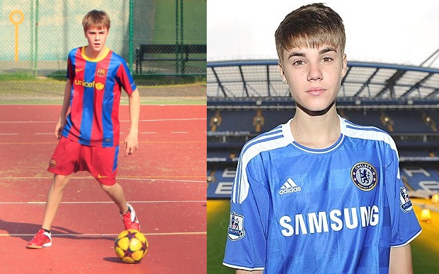 Justin Bieber là fan Barca hay Chelsea?