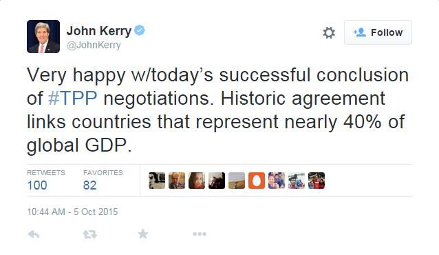 
Chia sẻ của Ngoại trưởng Kerry trên Twitter
