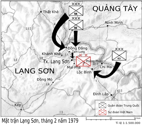 Sư đoàn 316 và Sư đoàn 345 chống lại sự tiến công của 2 quân đoàn của TQ (Ảnh: wikipedia)