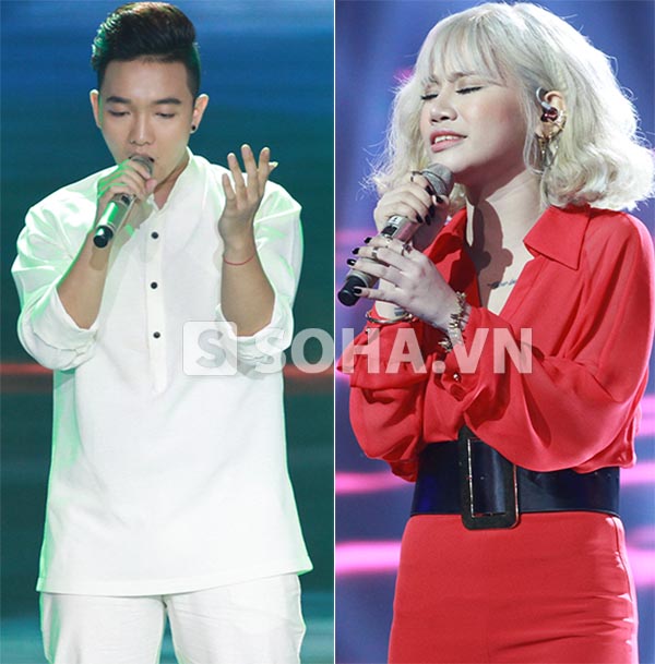 Hoàng Dũng - Yến Lê không có nhiều ưu thế trong cuộc đua thành quán quân The Voice 2015.