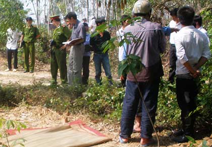 
Hiện trường vụ án mạng kinh hoàng.
