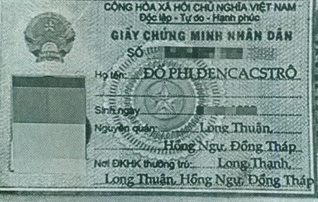 Hình ảnh chứng minh thư của con ông Hảo.