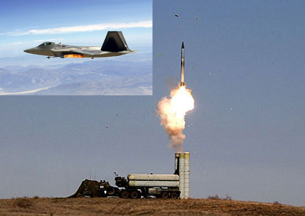 
F-22 có thể gặp nguy hiểm nếu lọt vào vùng hoạt động của S-300
