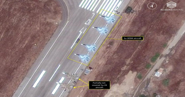 
Không quân Nga đã đưa tới Syria những loại máy bay chiến đấu hiện đại nhất như Su-30SM hay Su-34.
