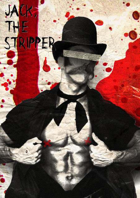 Tranh vẽ minh họa Jack The Stripper của một họa sĩ thời điểm đó.
