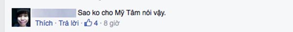 Một vài ý kiến của cư dân mạng về việc im lặng của Mỹ Tâm.