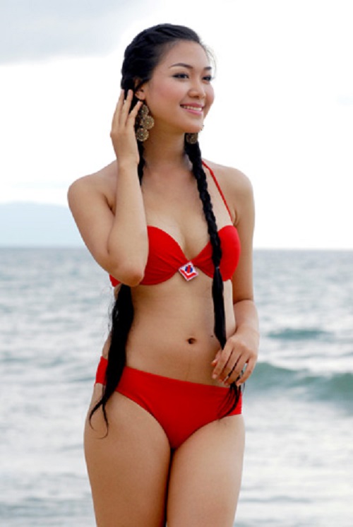 Bước vào cuộc thi Hoa hậu Việt Nam 2008 với số đo ba vòng 86 - 61,5 - 91, Thùy Dung ngay lập tức trở thành ứng cử viên nặng ký.