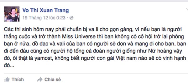 Chia sẻ của cô giáo Phạm Hương.