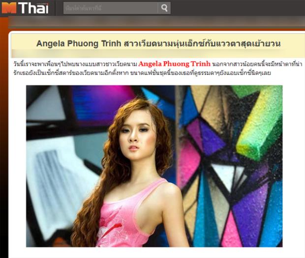 Angela Phương Trinh được báo Thái ca tung nhan sắc.