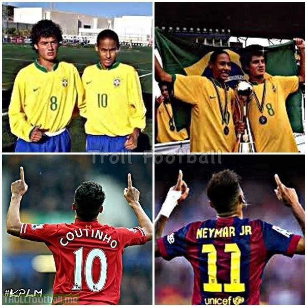 Coutinho và Neymar, ngày ấy bây giờ