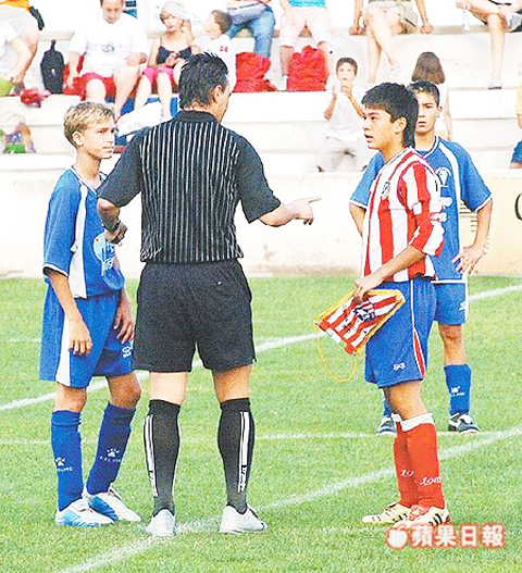Victor Chou khi còn ở Atletico Madrid.