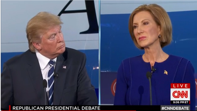 
Trump vs. Fiorina là một trong những tâm điểm của cuộc tranh luận ứng viên Tổng thống đảng Cộng hòa hôm 16/9 vừa qua.
