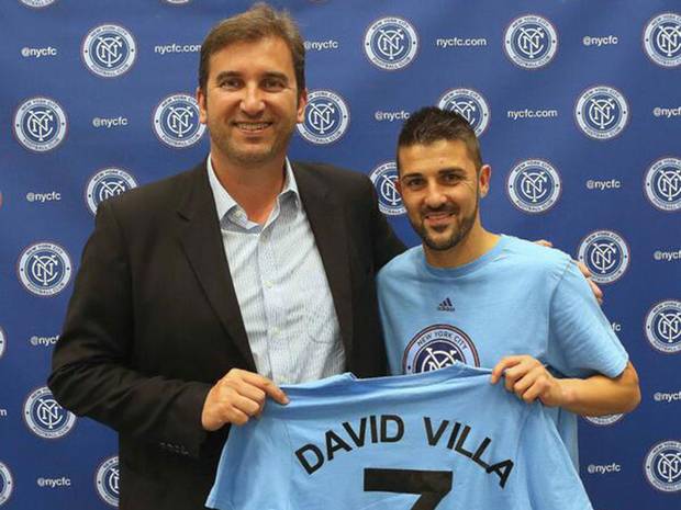 David Villa gia nhập New York City FC.