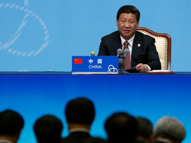 Chủ tịch Trung Quốc Tập Cận Bình phát biểu tại CICA 2014. Ảnh: Xinhua