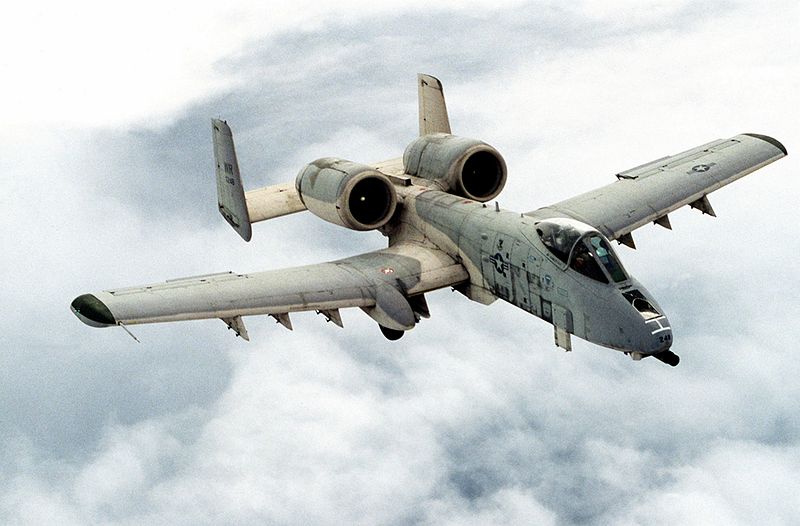 
Chiến đấu cơ A-10 Thunderbolt tham gia tuần tra gần khu vực Bãi cạn Scarborough. Ảnh minh họa: WikiMedia
