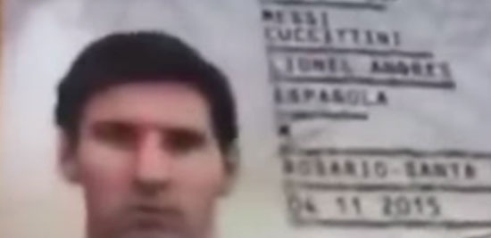 
Hình ảnh hộ chiếu của Messi.
