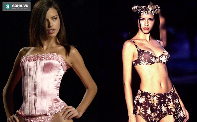 
Những hình ảnh thuở mới bước đi trên sàn diễn Victorias Secret của Adriana.
