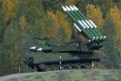 
Tổ hợp Buk-M2 trong biên chế Quân đội Nga. Ảnh minh họa.

