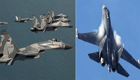 
Máy bay chiến đấu Su-35 và Su-27SK, cùng với Su-30MK sẽ là xương sống của không quân Indonesia
