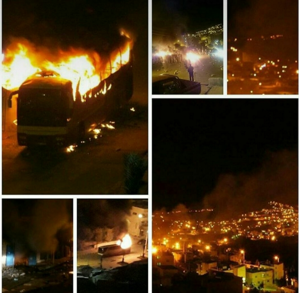 Những hình ảnh bạo động tại thành phố Qatif do Middle East Eye đăng tải.