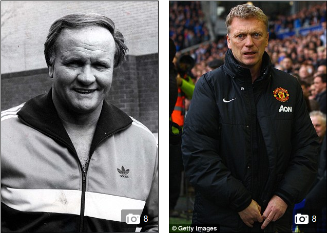 
Ron Atkinson (trái) và David Moyes còn khá hơn Van Gaal!
