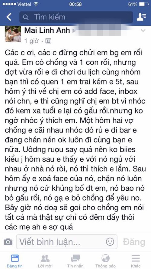 Chia sẻ của nick name Mai Linh Anh thu hút sự chú ý của giới bỉm sữa