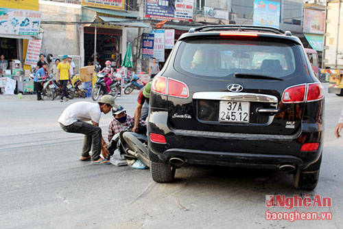 Hiện trường vụ tai nạn.