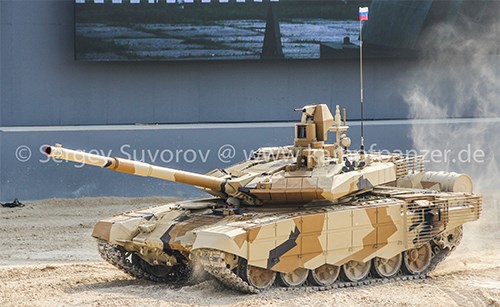 Xe tăng T-90MS phiên bản tiêu chuẩn.